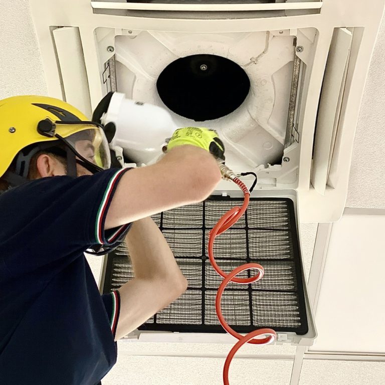 Sanitation of the air conditioner